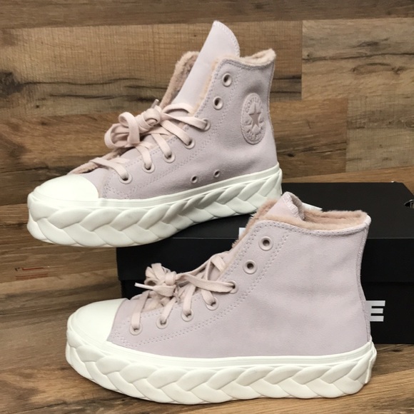 PLATFORM LEATHER CONVERSE CTAS LIFT CABLE HIGH TOP - Picture 2 of 15